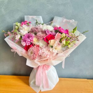 Lovely in Pink Romantic Pink Flower Bouquet