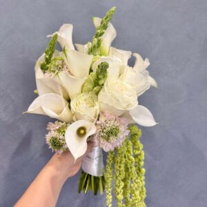 Timeless Calla Lily Bridal Bouquet and Boutonniere Set
