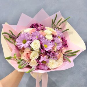 Rosy Lavender Delight Bouquet